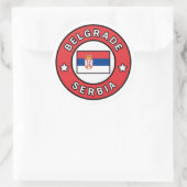 Sticker Rond Belgrade Serbie (Sac)