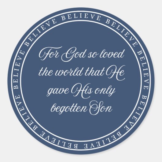 Sticker Rond Believe - Flush Seal  (Devant)