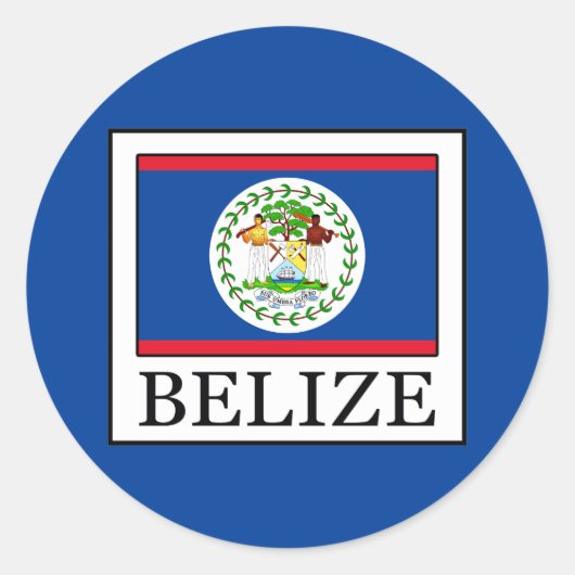 Sticker Rond Belize (Devant)
