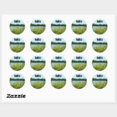 Sticker Rond Belize (Feuille)