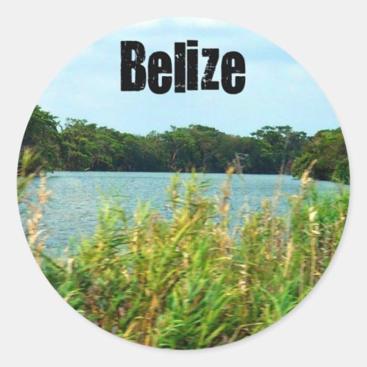 Sticker Rond Belize (Devant)