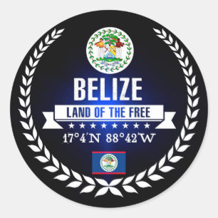 Sticker Rond Belize