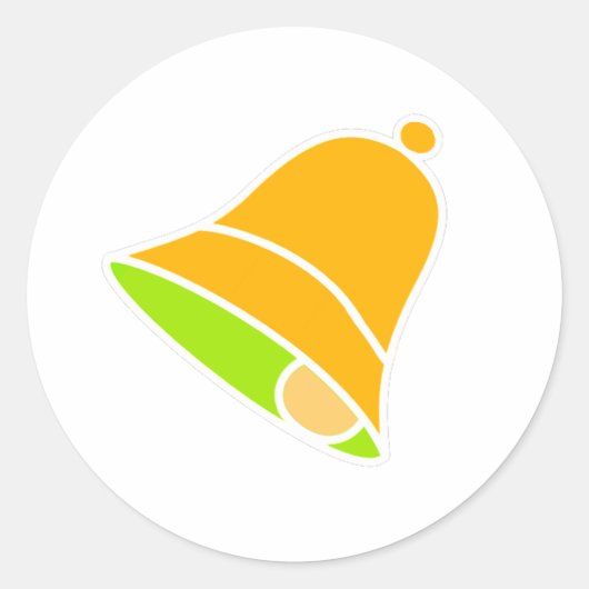 Sticker Rond Bell Gold Left Inv 45 deg Le MUSÉE Zazzle Cadeaux (Devant)