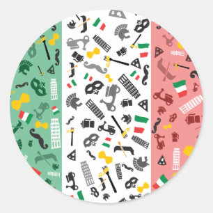 Sticker Rond Bella Italie