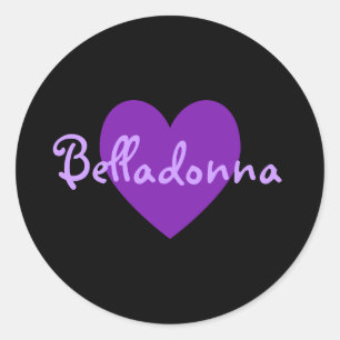 Sticker Rond Belladonna en violet