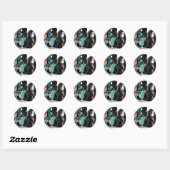 Sticker Rond Bellatrix Lestrange 6 (Feuille)