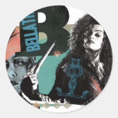 Sticker Rond Bellatrix Lestrange 6 (Devant)