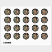Sticker Rond Belle (Feuille)