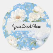 Sticker Rond Belle aquarelle design (Devant)