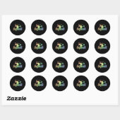 Sticker Rond Belle balle molle (Feuille)