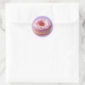 Sticker Rond Belle beigne rose avec Sprinkers (Sac)