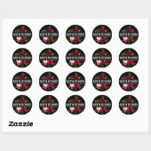 Sticker Rond Belle Bombe Florale (Feuille)