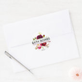 Sticker Rond Belle Bombe Florale (Enveloppe)