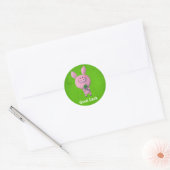 Sticker Rond Belle chance Cochon (Enveloppe)