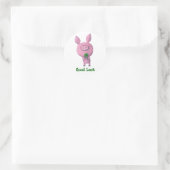 Sticker Rond Belle chance Cochon (Sac)