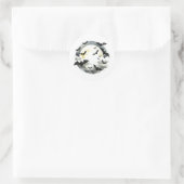 Sticker Rond Belle chauve-souris Halloween (Sac)