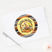 Sticker Rond Belle Collection d'automne populaire Thanksgiving (Enveloppe)