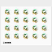 Sticker Rond Belle colombe blanche (Feuille)