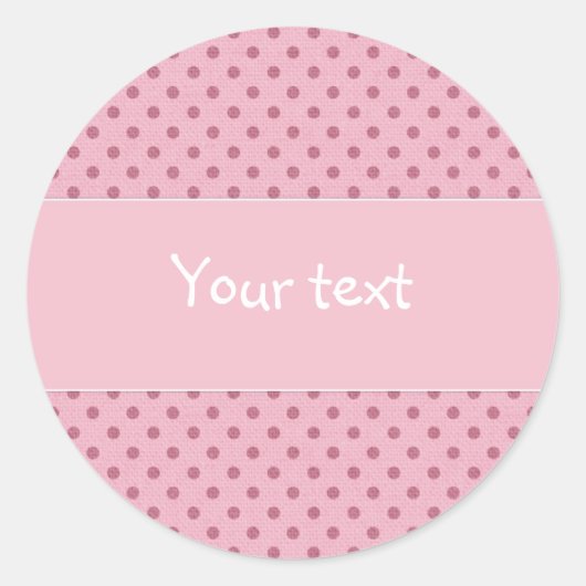 Sticker Rond Belle conception de pois (Devant)