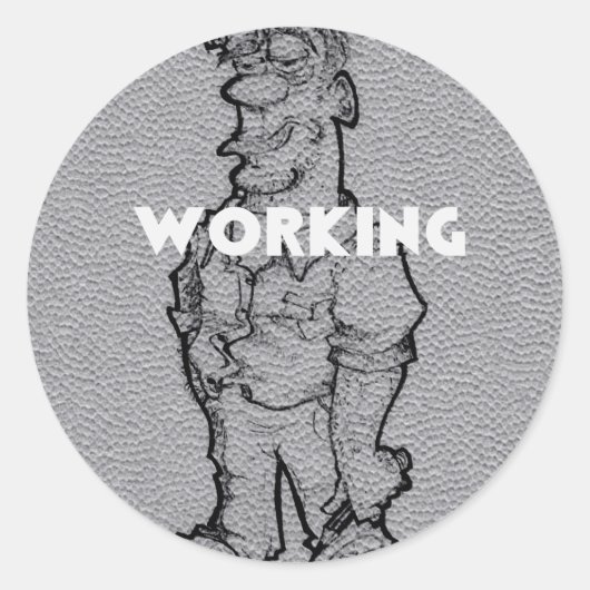 Sticker Rond Belle croquis au crayon Extraordinaire : Heures su (Devant)