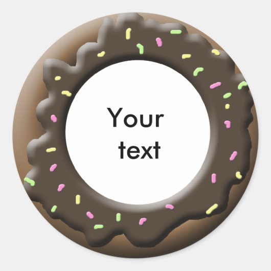 Sticker Rond Belle Donut (Devant)