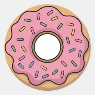 Sticker Rond Belle Donut Enfant