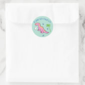 Sticker Rond Belle Edmontosaurus (Sac)
