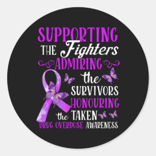 Sticker Rond Belle et solidaire sensibilisation au surdosage de