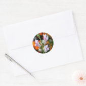 Sticker Rond Belle Fleur Snapdragon Design (Enveloppe)