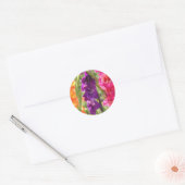 Sticker Rond Belle floraison de gladiolus (Enveloppe)