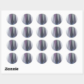 Sticker Rond Belle impression Extraordinaire Chevron Design Art (Feuille)