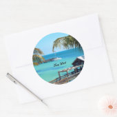 Sticker Rond Belle Key West (Enveloppe)