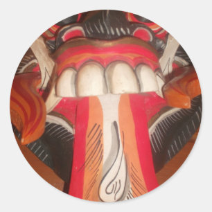 Sticker Rond Belle langue Extraordinaire joueuse : Une touche d