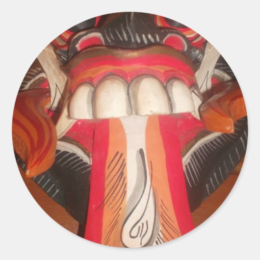 Sticker Rond Belle langue Extraordinaire joueuse : Une touche d (Devant)