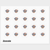 Sticker Rond Belle libellule (Feuille)