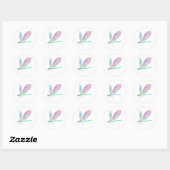 Sticker Rond Belle libellule (Feuille)