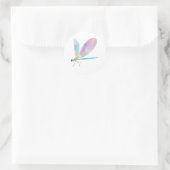 Sticker Rond Belle libellule (Sac)