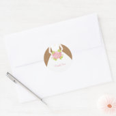 Sticker Rond Belle Mariée - Enveloppe Phoques (Enveloppe)