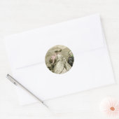 Sticker Rond Belle mode 1859 (Enveloppe)