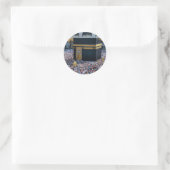 Sticker Rond Belle Mosquée Mecque Islam kaaba Cadeau (Sac)