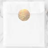 Sticker Rond Belle Ocean Golden Hour Sunrise (Sac)