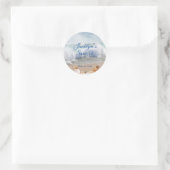 Sticker Rond Belle Plage Tropical Sweet 16 (Sac)