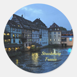 Sticker Rond Belle Strasbourg, France