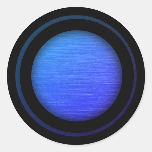 Sticker Rond Belle teinte bleue (Devant)