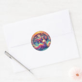 Sticker Rond Belle Vierge | Horoscope (Enveloppe)