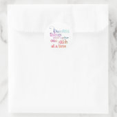Sticker Rond Belles choses coudre (Sac)