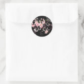 Sticker Rond Belles fleurs de cerisiers (Sac)