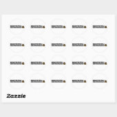 Sticker Rond Belles/marmottes (Feuille)