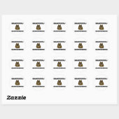 Sticker Rond Belles/marmottes (Feuille)