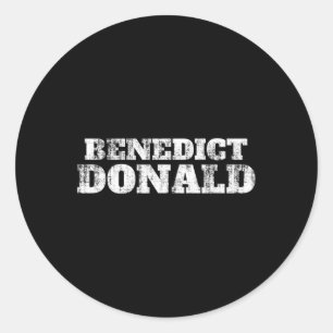 Sticker Rond Benedict Donald Président Trump